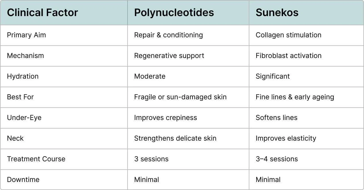 Polynucleotides vs Sunekos: What’s the Difference and Which Is Right for Your Skin? content post image
